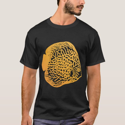 Gele Discusvis T-shirt (Voorkant)