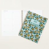 Gele Disty Bloemen Patroon Planner (Display)