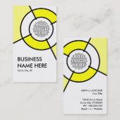 gele doellogo visitekaartje (Voorkant / Achterkant)