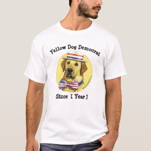 Gele Dog Democraat T-shirt