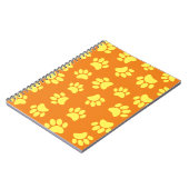 Gele dog schildert overal over Oranje af Notitieboek (Linkerzijde)