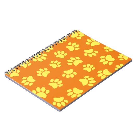 Gele dog schildert overal over Oranje af Notitieboek (Linkerzijde)