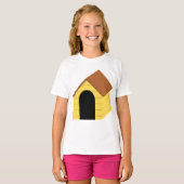 Gele Doghouse Meisjes T-shirt (Voorkant volledig)