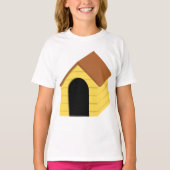 Gele Doghouse Meisjes T-shirt (Voorkant)