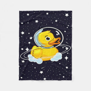 Gele dollar in ruimte Gift  Duck voor moederdag  Fleece Deken