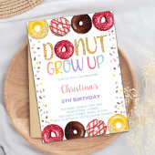 gele donut Birthday-uitnodigingen Kaart