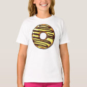 Gele donut, Doughnut, Chocolade, Icen, Bevroren T-shirt (Voorkant)