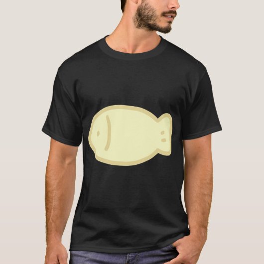 Gele Doodlevis T-shirt (Voorkant)