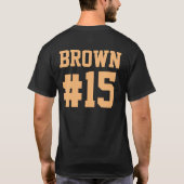 Gele douane laat wat gras zien ontwerp t-shirt (Achterkant)