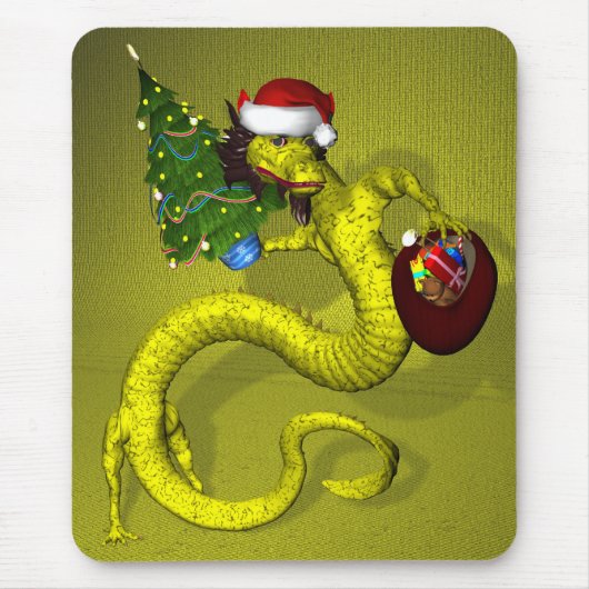 Gele draak muismat (Voorkant)