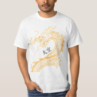 Gele draak t-shirt