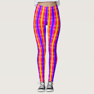 Gele draden leggings