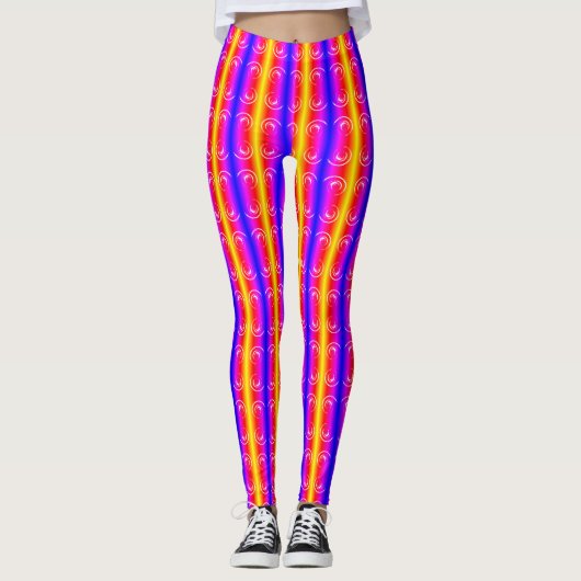 Gele draden leggings (Voorkant)