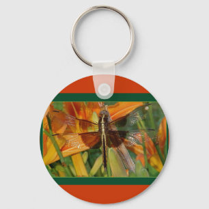 Gele Dragonfly-Sleutelhanger Sleutelhanger