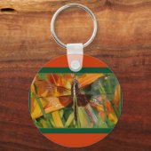 Gele Dragonfly-Sleutelhanger Sleutelhanger (Voorkant)