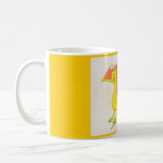 Gele drakenMok Koffiemok (Links)