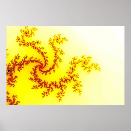 Gele Drakenposter Poster (Voorkant)