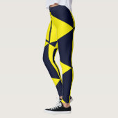 Gele driehoeken leggings (Links)