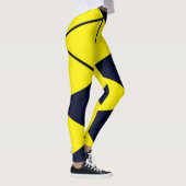 Gele driehoeken leggings (Rechts)