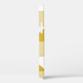 Gele driehoeken: Lineair Naadloos Patroon. Case-Mate iPhone Case (Achterkant / Rechts)