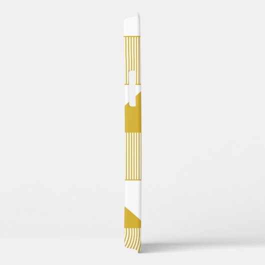 Gele driehoeken: Lineair Naadloos Patroon. Case-Mate iPhone Case (Achterkant / Rechts)