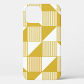 Gele driehoeken: Lineair Naadloos Patroon. Case-Mate iPhone Case (Achterkant)