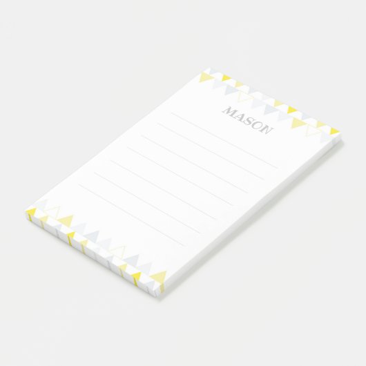 Gele Driehoeken Post it Notes (Schuin)