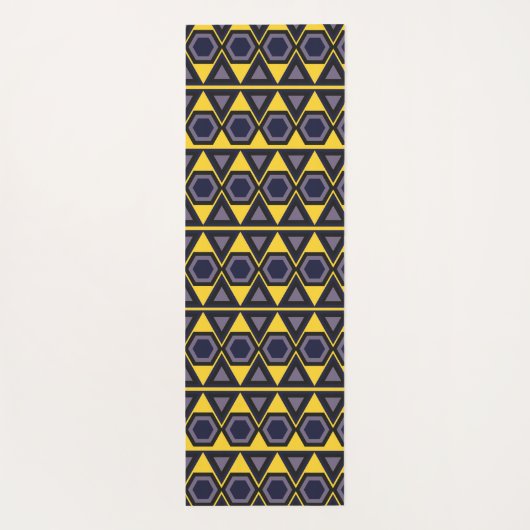 gele driehoeken van hawaiian yogamat (Achterkant)