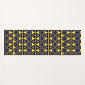gele driehoeken van hawaiian yogamat (Voorkant (horizontaal))