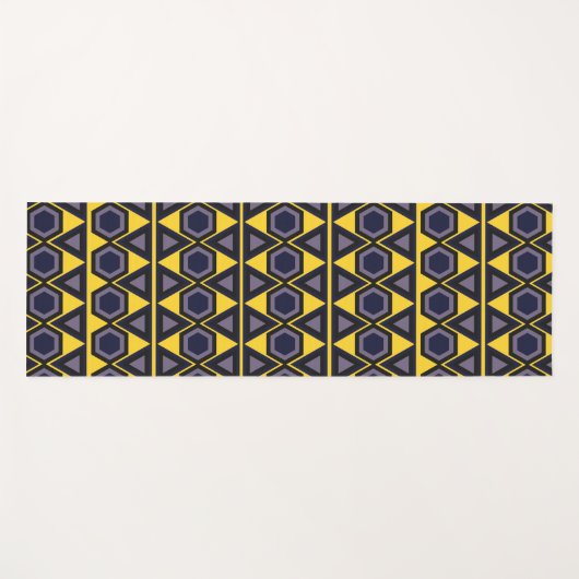 gele driehoeken van hawaiian yogamat (Voorkant (horizontaal))