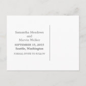 Gele driestreep sparen het Briefkaart van de Datum (Achterkant)