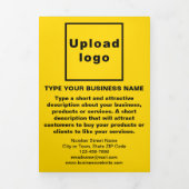 Gele drievoudige Kaart voor zakelijke producten (Cover)