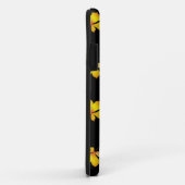 Gele droge bladeren, aangepaste naam zwart Case-Mate iPhone case (Achterkant/rechts)