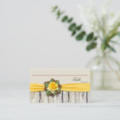 Gele drukvorm, lint, kaartje voor de overlading (Staand voorkant)