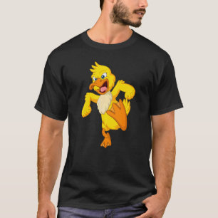 Gele duck Angry Evil Organic Farmer Far T-shirt