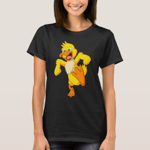Gele duck Angry Evil Poultry Organic Farmer Fa T-shirt