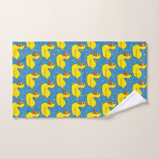 Gele Duck Bathroom Towel Set Bad Handdoek (Handdoek)