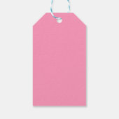 Gele Duck Hartelijk dank, roze Labels met kleurenc Cadeaulabel (Achterkant)