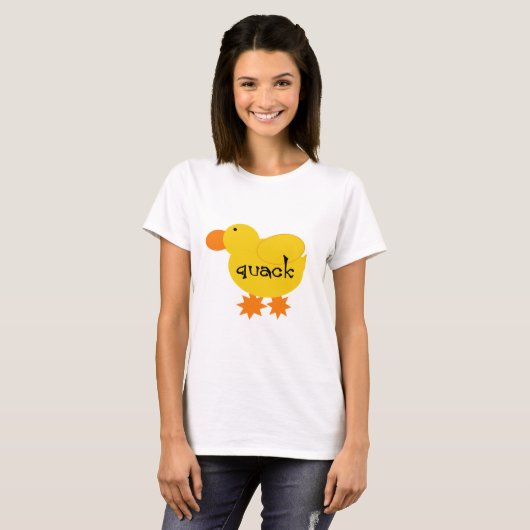 Gele Duck Quack Tshirts en Gifts (Voorkant volledig)
