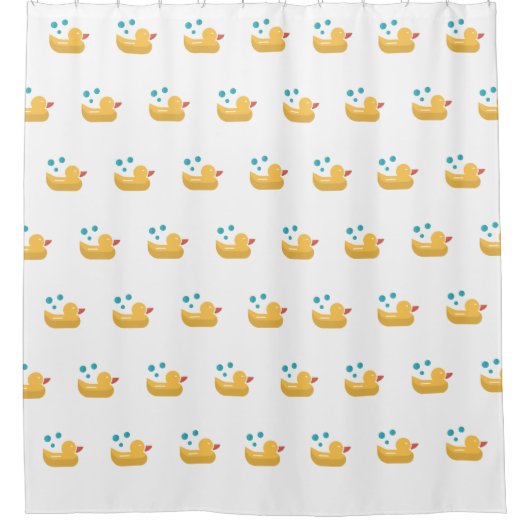 Gele Duck Shower Curtain Douchegordijn (Voorkant)