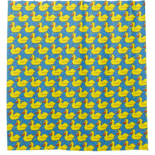 Gele Duck Shower Curtain Douchegordijn (Voorkant)
