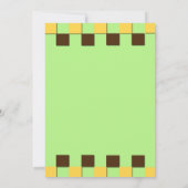 Gele Duckie 1e verjaardag Kaart (Achterkant)