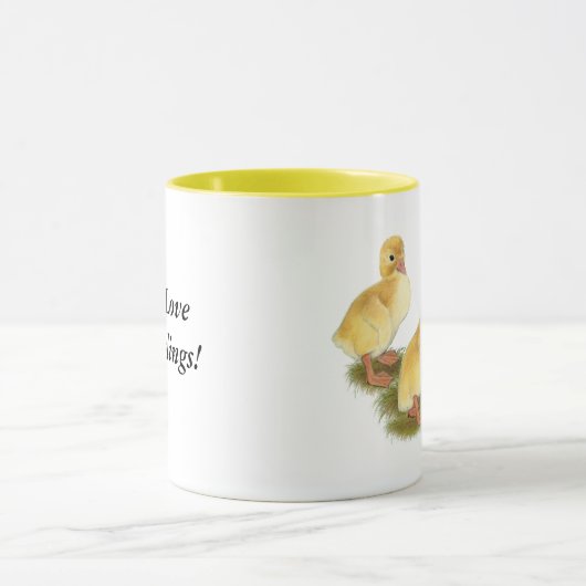 Gele ducklings mok (Midden)