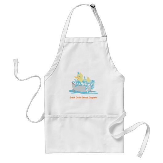 Gele Ducky Adult Apron/Art Smock Standaard Schort (Voorkant)