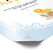 Gele Ducky Luier Raffle Game Sign Foto Afdruk (Hoek)