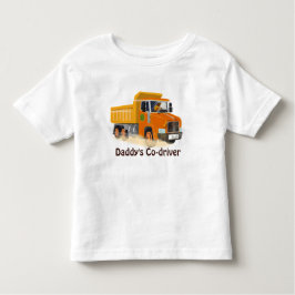 Gele Dump Truck Cartoon voor kinderen Kinder Shirts