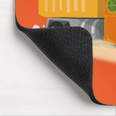 Gele Dump Truck Cartoon voor kinderen Muismat (Hoek)