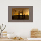 Gele duusk... poster (Keuken)