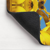 Gele Echinacea Coneflower Abstract Flower Art Muismat (Hoek)