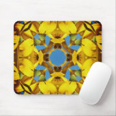 Gele Echinacea Coneflower Abstract Flower Art Muismat (Met muis)